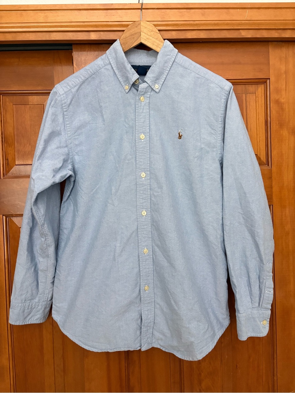 Ralph Lauren Women’s Classic Oxford Button Down Shirt Blue Cotton Size 20
